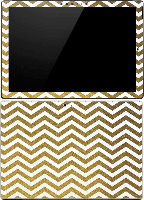 Gold Chevron Surface Pro 4 Skin